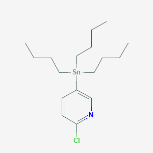 molecular formula C17H30ClNSn B169517 6-氯-3-(三丁基锡基)吡啶 CAS No. 183545-05-3