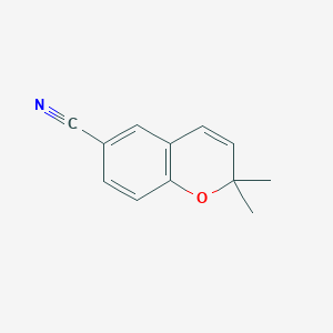 molecular formula C12H11NO B016952 2,2-二甲基-2H-香豆素-6-碳腈 CAS No. 33143-29-2