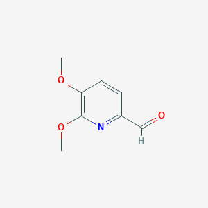 molecular formula C8H9NO3 B169520 5,6-二甲氧基吡啶甲醛 CAS No. 106331-68-4
