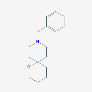 molecular formula C16H23NO B169525 1-Oxa-9-azaspiro[5.5]undecane, 9-(phenylmethyl)- CAS No. 102234-76-4