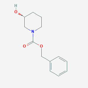 molecular formula C13H17NO3 B169528 (R)-Benzyl 3-hydroxypiperidine-1-carboxylate CAS No. 100858-34-2