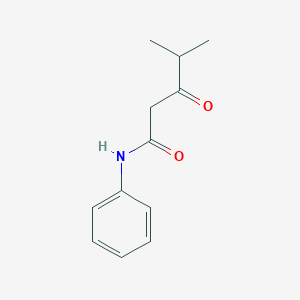 molecular formula C12H15NO2 B016957 4-甲基-3-氧代-N-苯基戊酰胺 CAS No. 124401-38-3