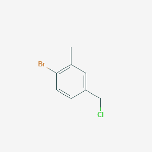 molecular formula C8H8BrCl B169578 1-Bromo-4-(chloromethyl)-2-methylbenzene CAS No. 149104-97-2