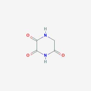 molecular formula C4H4N2O3 B169579 Piperazine-2,3,5-trione CAS No. 13484-48-5