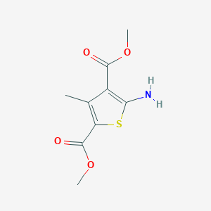molecular formula C9H11NO4S B016958 5-氨基-3-甲硫代噻吩-2,4-二甲酸二甲酯 CAS No. 103765-33-9