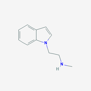 molecular formula C11H14N2 B169580 2-(1H-Indol-1-yl)-N-methylethanamine CAS No. 148806-52-4