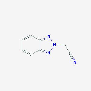 molecular formula C8H6N4 B169581 2-(2H-Benzo[d][1,2,3]triazol-2-yl)acetonitrile CAS No. 118521-81-6