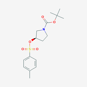 molecular formula C16H23NO5S B169590 (R)-叔丁基 3-(甲苯磺酰氧基)吡咯烷-1-羧酸酯 CAS No. 139986-03-1