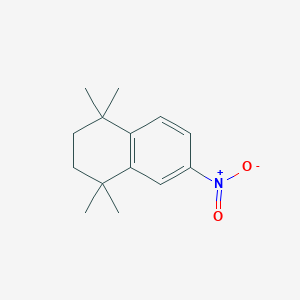 molecular formula C14H19NO2 B169596 1,1,4,4-Tetramethyl-6-nitro-1,2,3,4-tetrahydronaphthalene CAS No. 102121-55-1