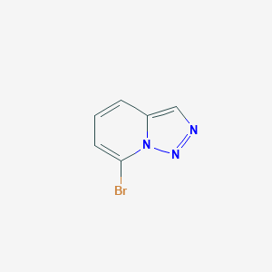 molecular formula C6H4BrN3 B169598 7-Bromo-[1,2,3]triazolo[1,5-a]pyridine CAS No. 107465-26-9