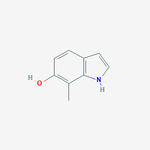 molecular formula C9H9NO B169605 1H-Indol-6-ol, 7-methyl- CAS No. 19500-06-2
