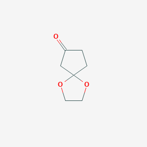 molecular formula C7H10O3 B169636 1,4-Dioxaspiro[4.4]nonan-7-one CAS No. 109459-59-8