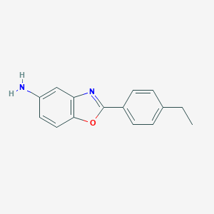 molecular formula C15H14N2O B169638 2-(4-Ethylphenyl)-1,3-benzoxazol-5-amine CAS No. 116248-09-0
