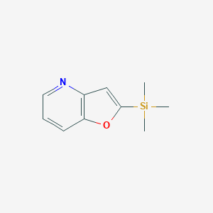 molecular formula C10H13NOSi B169639 2-(Trimethylsilyl)furo[3,2-b]pyridine CAS No. 111079-44-8