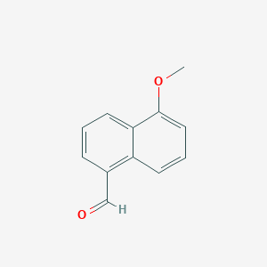 molecular formula C12H10O2 B169647 5-Methoxynaphthalene-1-carbaldehyde CAS No. 134594-22-2