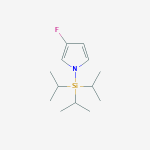 molecular formula C13H24FNSi B169650 3-Fluoro-1-[tris(1-methylethyl)silyl]-1H-pyrrole CAS No. 156304-02-8