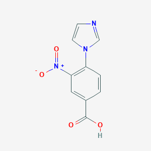 molecular formula C10H7N3O4 B169659 4-(1H-Imidazol-1-YL)-3-nitrobenzoic acid CAS No. 167626-67-7