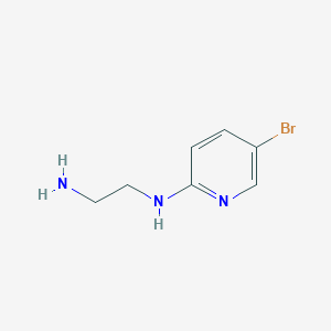 molecular formula C7H10BrN3 B169667 N1-(5-溴吡啶-2-基)乙烷-1,2-二胺 CAS No. 199522-66-2