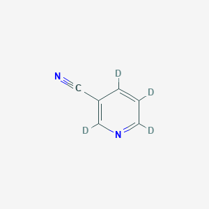 molecular formula C6H4N2 B016967 3-Cyanopyridine-2,4,5,6-d4 CAS No. 1020719-32-7