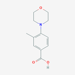 molecular formula C12H15NO3 B169675 3-甲基-4-吗啉-4-基苯甲酸 CAS No. 197445-65-1