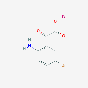 molecular formula C8H5BrKNO3 B169696 Potassium 2-(2-amino-5-bromophenyl)-2-oxoacetate CAS No. 120095-19-4