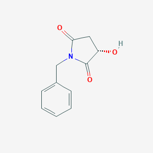 molecular formula C11H11NO3 B169710 (S)-1-benzyl-3-hydroxypyrrolidine-2,5-dione CAS No. 101469-91-4