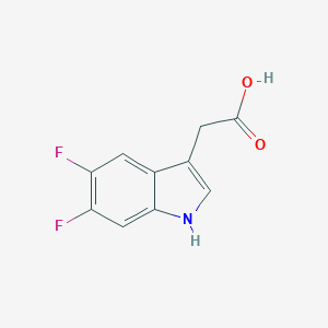 molecular formula C10H7F2NO2 B169718 2-(5,6-二氟-1H-吲哚-3-基)乙酸 CAS No. 126030-73-7
