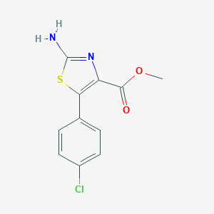B169722 Methyl 2-amino-5-(4-chlorophenyl)-1,3-thiazole-4-carboxylate CAS No. 127918-92-7