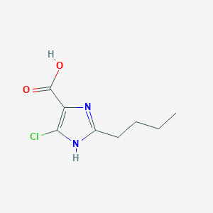 B169738 2-butyl-4-chloro-1H-imidazole-5-carboxylic acid CAS No. 149968-28-5
