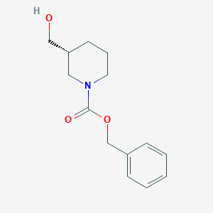 molecular formula C14H19NO3 B169744 苄基(3R)-3-(羟甲基)哌啶-1-羧酸酯 CAS No. 160706-61-6