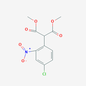 molecular formula C11H10ClNO6 B169768 2-(4-氯-2-硝基苯基)丙二酸二甲酯 CAS No. 147124-32-1