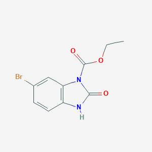 molecular formula C10H9BrN2O3 B169771 6-溴-2-氧代-2,3-二氢-1H-1,3-苯并咪唑-1-羧酸乙酯 CAS No. 161468-52-6