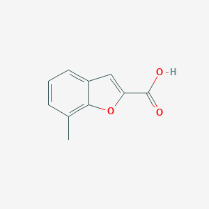 molecular formula C10H8O3 B169774 7-Methyl-1-benzofuran-2-carboxylic acid CAS No. 17349-64-3