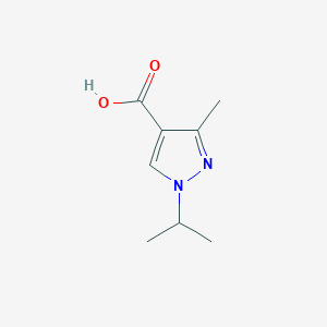 B169776 1-Isopropyl-3-methyl-1H-pyrazole-4-carboxylic acid CAS No. 113100-42-8