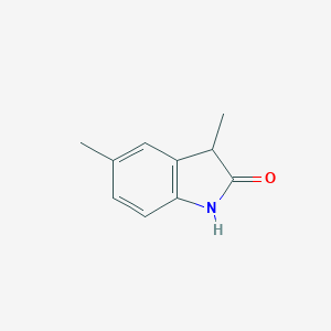 molecular formula C10H11NO B169784 2H-Indol-2-one, 1,3-dihydro-3,5-dimethyl- CAS No. 101349-15-9