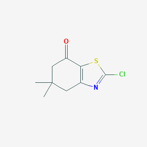 B169788 2-Chloro-5,5-dimethyl-5,6-dihydrobenzo[d]thiazol-7(4H)-one CAS No. 10513-25-4