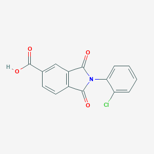 B169796 2-(2-Chloro-phenyl)-1,3-dioxo-2,3-dihydro-1H-isoindole-5-carboxylic acid CAS No. 160878-86-4