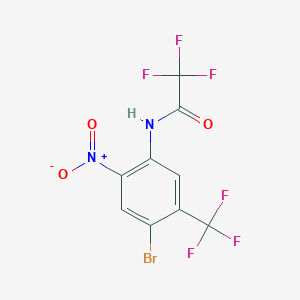 B169809 N-[4-bromo-2-nitro-5-(trifluoromethyl)phenyl]-2,2,2-trifluoroacetamide CAS No. 156425-51-3