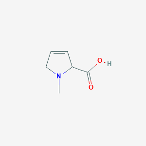 B169811 1-Methyl-2,5-dihydro-1H-pyrrole-2-carboxylic acid CAS No. 1256642-90-6
