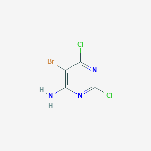 molecular formula C4H2BrCl2N3 B169830 5-溴-2,6-二氯嘧啶-4-胺 CAS No. 101012-11-7