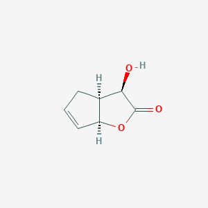 (3R,3aS,6aS)-3-hydroxy-3,3a,4,6a-tetrahydro-2H-cyclopenta[b]furan-2-one