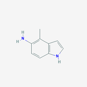 molecular formula C9H10N2 B169860 4-methyl-1H-indol-5-amine CAS No. 196205-06-8