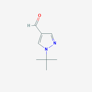 molecular formula C8H12N2O B169881 1-tert-butyl-1H-pyrazole-4-carbaldehyde CAS No. 127949-06-8