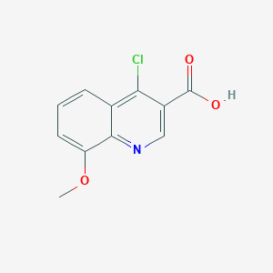 molecular formula C11H8ClNO3 B169889 4-氯-8-甲氧基喹啉-3-羧酸 CAS No. 179024-73-8