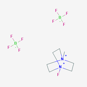 molecular formula C7H15B2F9N2 B169906 1-氟-4-甲基-1,4-二氮杂双环[2.2.2]辛烷-1,4-二锍四氟硼酸盐 CAS No. 159269-48-4