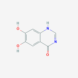molecular formula C8H6N2O3 B169907 6,7-二羟基喹唑啉-4(3h)-酮 CAS No. 16064-15-6