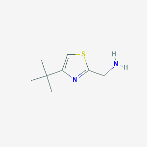 molecular formula C8H14N2S B169908 (4-Tert-butyl-1,3-thiazol-2-yl)methanamine CAS No. 184839-20-1
