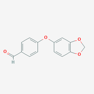molecular formula C14H10O4 B169910 4-(3,4-Methylenedioxyphenoxy)benzaldehyde CAS No. 169943-89-9