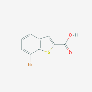 molecular formula C9H5BrO2S B169916 7-Bromobenzo[b]thiophene-2-carboxylic acid CAS No. 19075-59-3