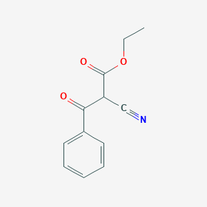 molecular formula C12H11NO3 B169917 Ethyl 2-cyano-3-oxo-3-phenylpropanoate CAS No. 1611-02-5